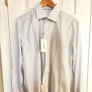 NWT ETON Rocket Print Poplin Shirt Size 41 / 16